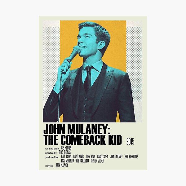 John Mulaney: The Comeback Kid Alternative Poster Art Movie Large (1) Photographic Print
