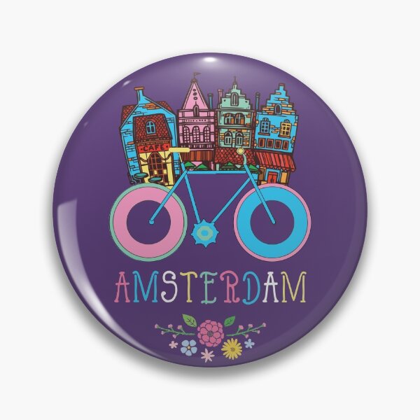 Item preview, Floral Amsterdam Netherlands Bike Souvenir designed and sold by MrEddie10.