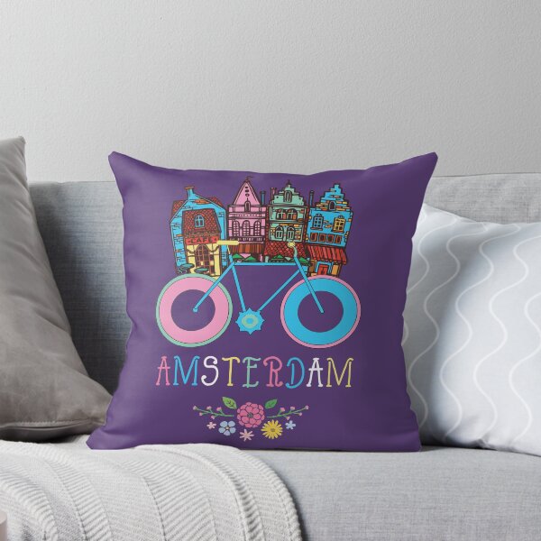 Item preview, Floral Amsterdam Netherlands Bike Souvenir designed and sold by MrEddie10.