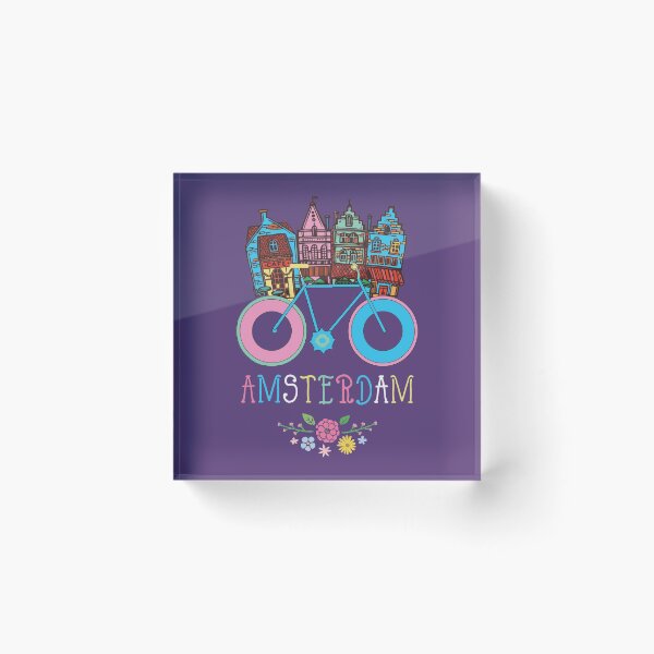 Item preview, Floral Amsterdam Netherlands Bike Souvenir designed and sold by MrEddie10.