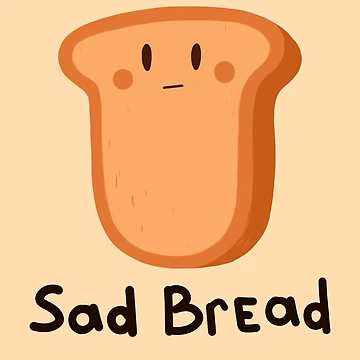 Artwork thumbnail, Sad bread by M-O-R-I