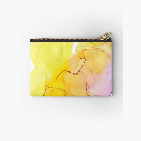 Item preview, Pink, Orange, and Yellow Abstract 2121 Alcohol Ink Painting by Herzart designed and sold by herzart.