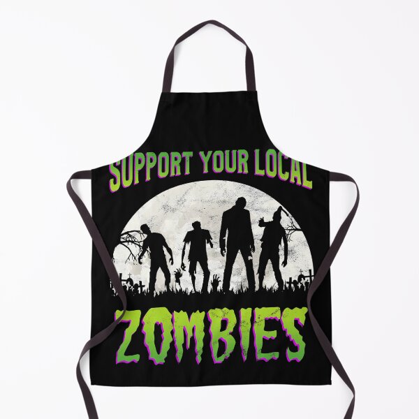 Item preview, Support your local zombies - Retro Halloween Zombie designed and sold by majuga.