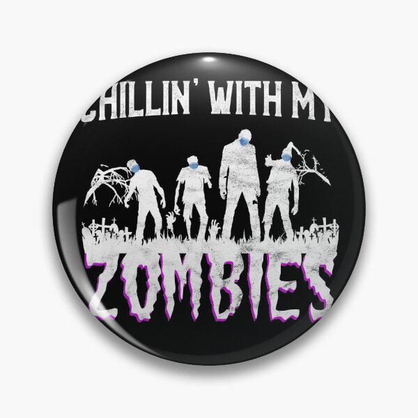 Item preview, Chillin with my zombies - Funny Zombie Halloween designed and sold by majuga.
