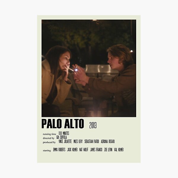 Palo Alto Alternative Poster Art Movie Large (3) Photographic Print