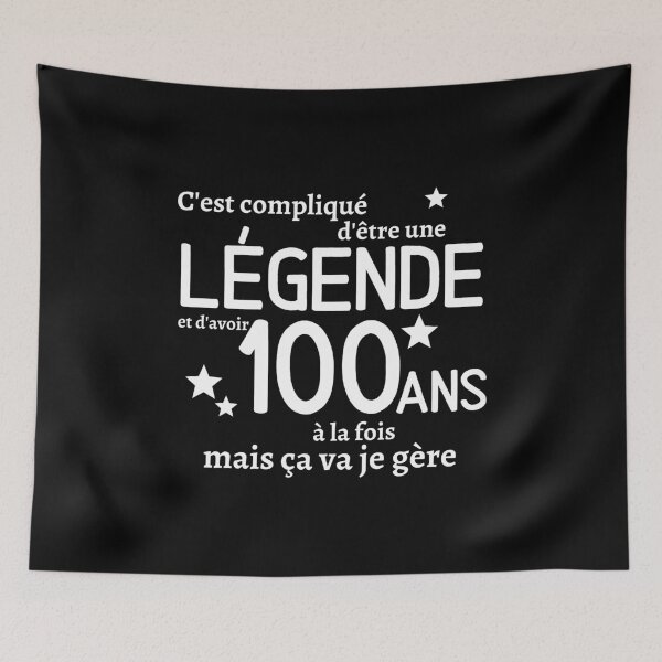 Item preview, Be a legend and be 100 years old, a gift of humor designed and sold by TeeJfm.
