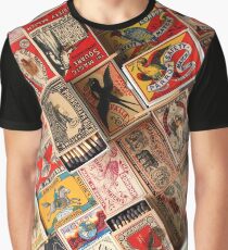 Retro Vintage Matchboxes Graphic T-Shirt