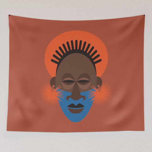 Item preview, African Masque Terracotta Traditional Mask designed and sold by Inogitna Designs.