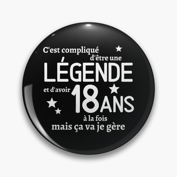 Item preview, Being a legend and being 18 as a gift of humor designed and sold by TeeJfm.