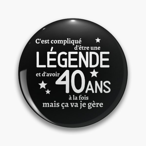 Item preview, Being a legend and being 40 years old, a gift of humor designed and sold by TeeJfm.