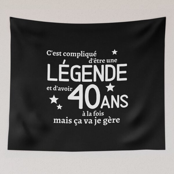 Item preview, Being a legend and being 40 years old, a gift of humor designed and sold by TeeJfm.