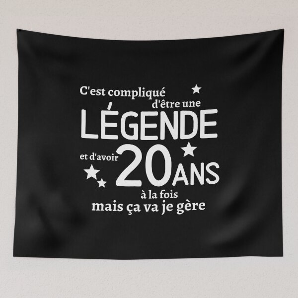 Item preview, To be a legend and to be 20 years old, a gift of humor designed and sold by TeeJfm.