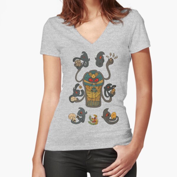 Cofagrigus & Yamask Fitted V-Neck T-Shirt