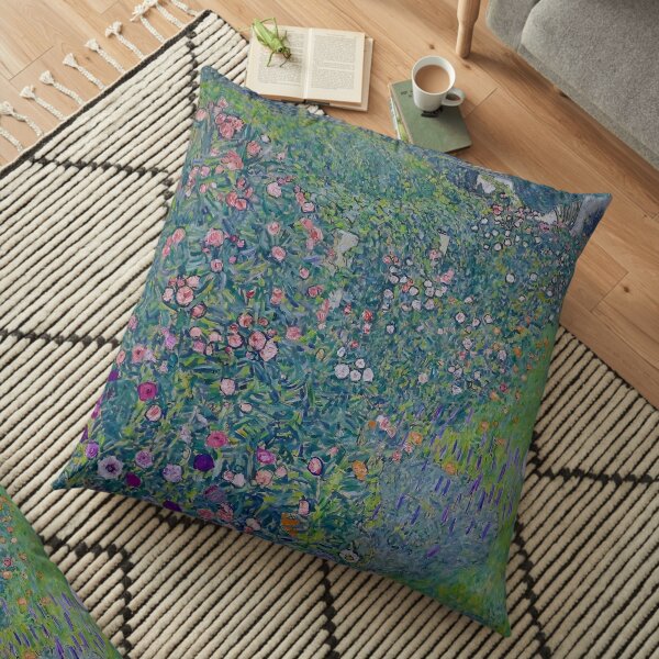 Jardin italien de Gustav Klimt - Symbolisme Art Nouveau Coussin de sol