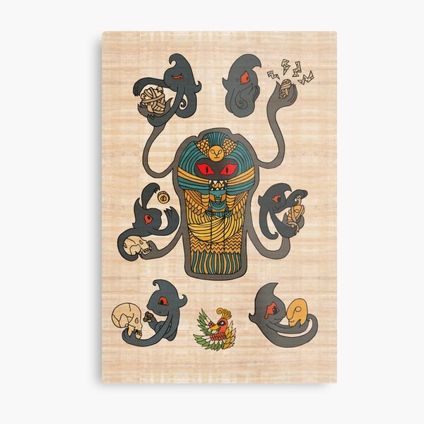 Cofagrigus & Yamask Metal Print