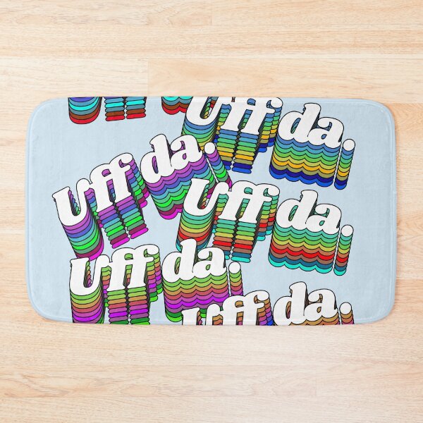 Item preview, UFF DA \\ Dude That Sucks Retro Rainbow Font designed and sold by acquiesce13.