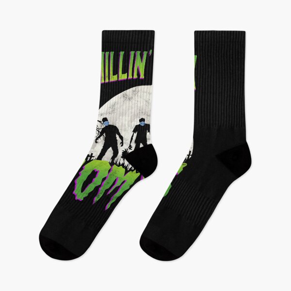Item preview, Chillin with my zombies with face mask - Halloween 2020 designed and sold by majuga.