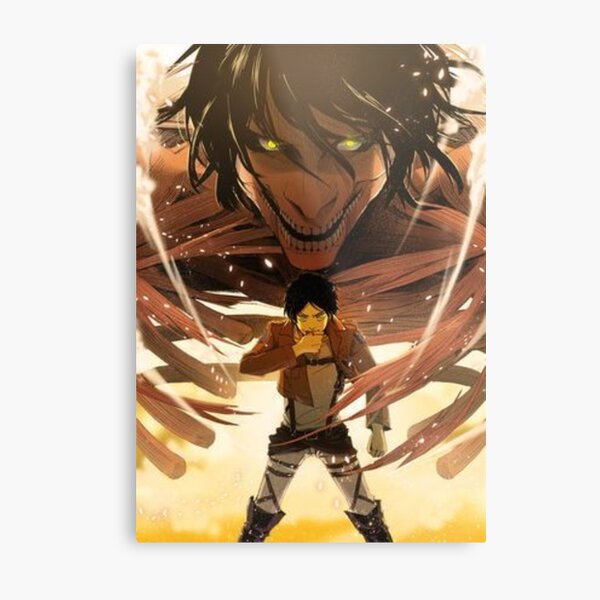 Eren Titan Form Metal Prints Redbubble