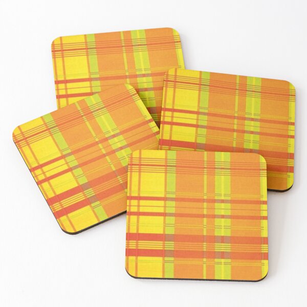 Item preview, Madras orange yellow red designed and sold by UrbanLuvColor.