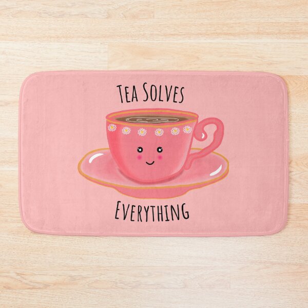 Item preview, Tea solves everything pink teacup designed and sold by HR-the-Chemist.