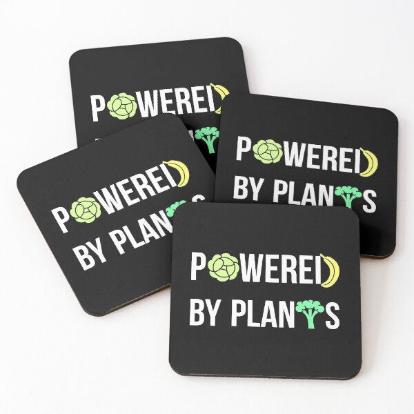 Item preview, Powered by Plants - Vegetarian - Vegan - Funny Veggie Lover designed and sold by AnyKitty.