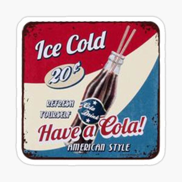 Pepsi Cola Bottle Die-Cut Vinyl Decal Sticker JDM Retro VTG Window Laptop Fridge