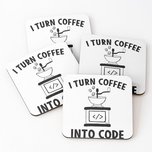Item preview, I'm turning coffee into code designed and sold by Mesyo.