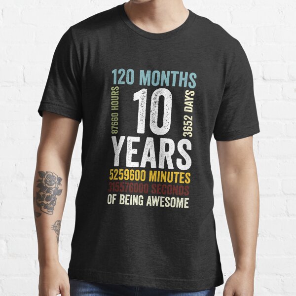 "10th birthday shirt, 10 year old shirt, 10 year anniversary shirt" T