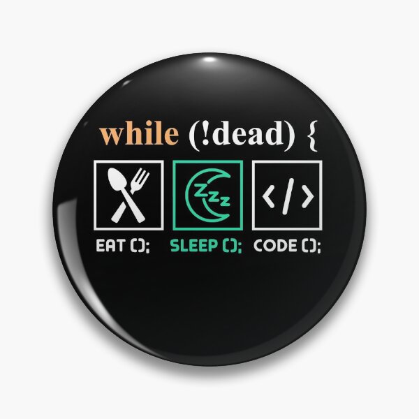 Artikelvorschau, Während (! Dead) Eat Sleep Code entworfen und verkauft von Mesyo.