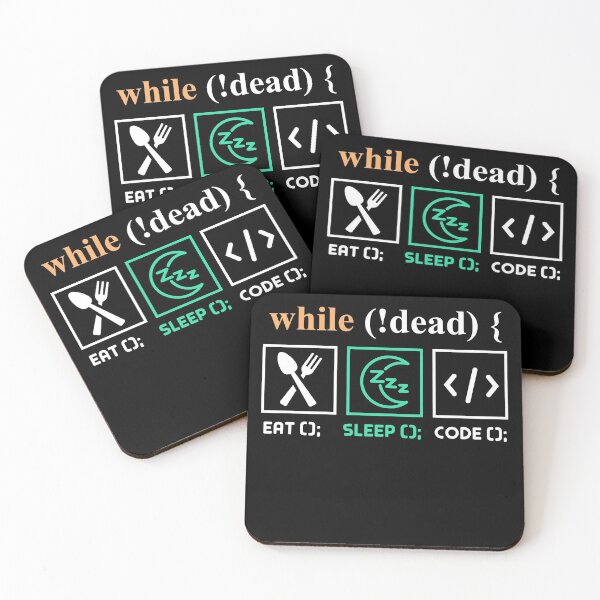 Item preview, During (! dead) Eat Sleep Code designed and sold by Mesyo.