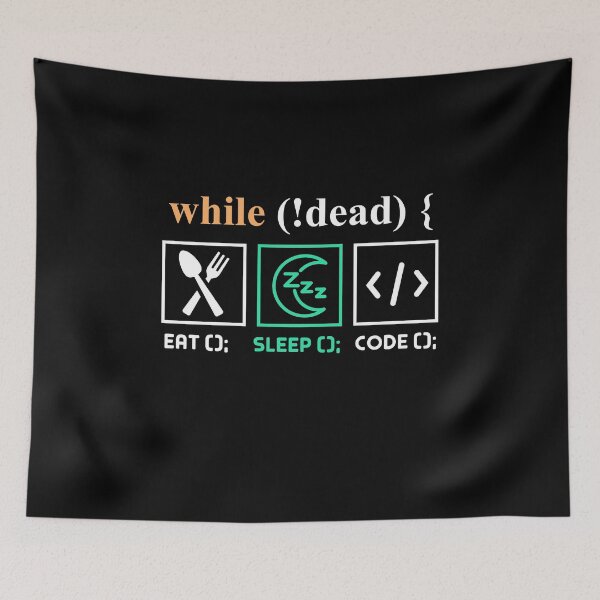 Item preview, During (! dead) Eat Sleep Code designed and sold by Mesyo.