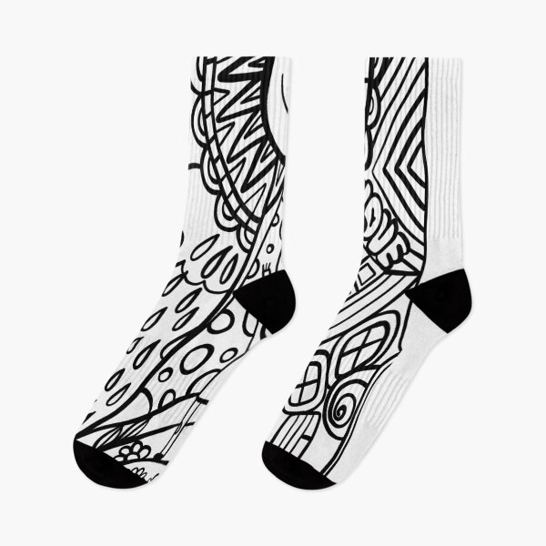 Item preview, An  cartoon ink sketch pattern in black and white designed and sold by rocklegends99.