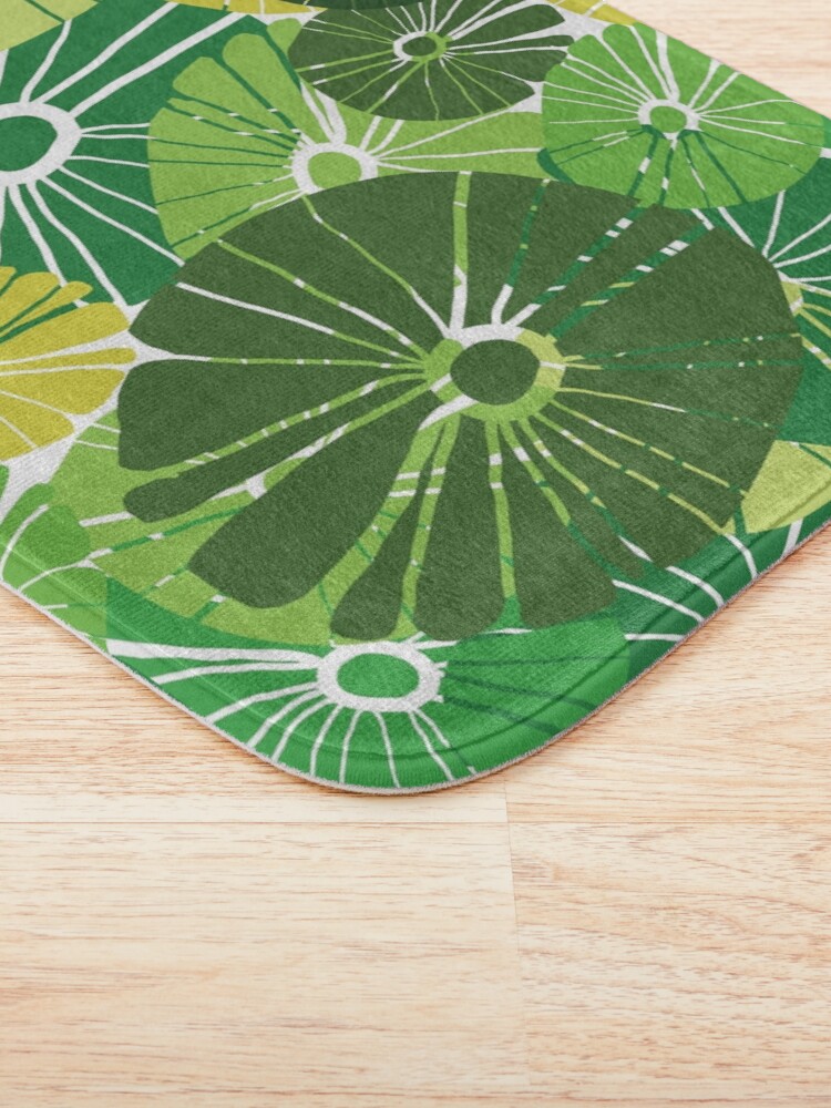 "Lily Pads Nature Design" Bath Mat for Sale by NancyMerkle Redbubble