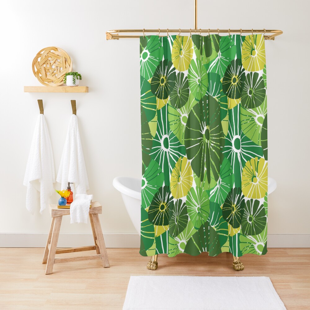 "Lily Pads Nature Design" Shower Curtain for Sale by NancyMerkle