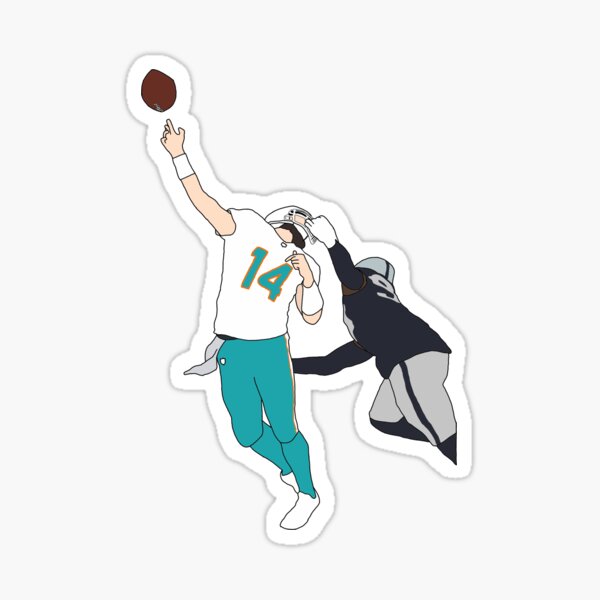 Miami Dolphins DeVante Parker Catch Over Stephon Gilmore Water Bottle for  Sale by phinsup