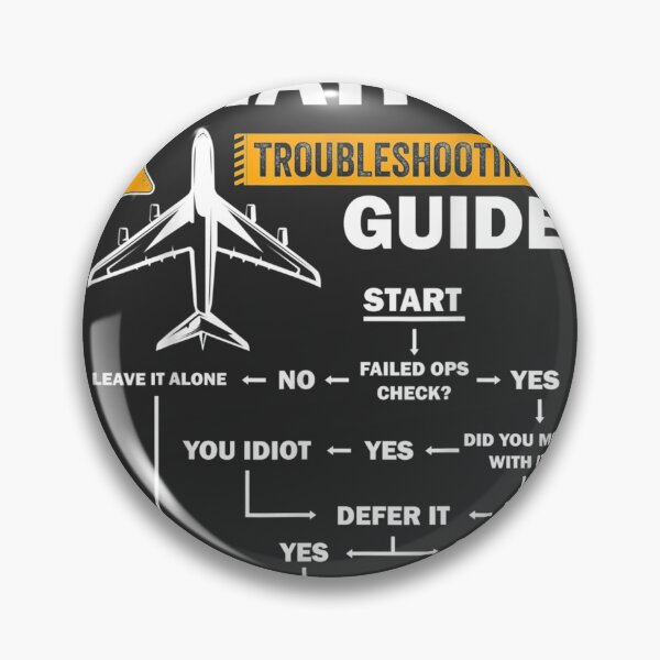 Item preview, Funny Aviation Troubleshooting Guide Gift For Airplane Pilot designed and sold by JeanHillz.
