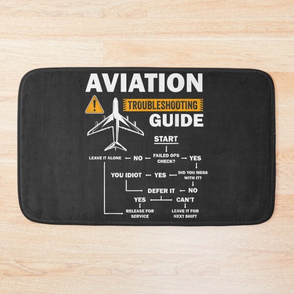 Item preview, Funny Aviation Troubleshooting Guide Gift For Airplane Pilot designed and sold by JeanHillz.