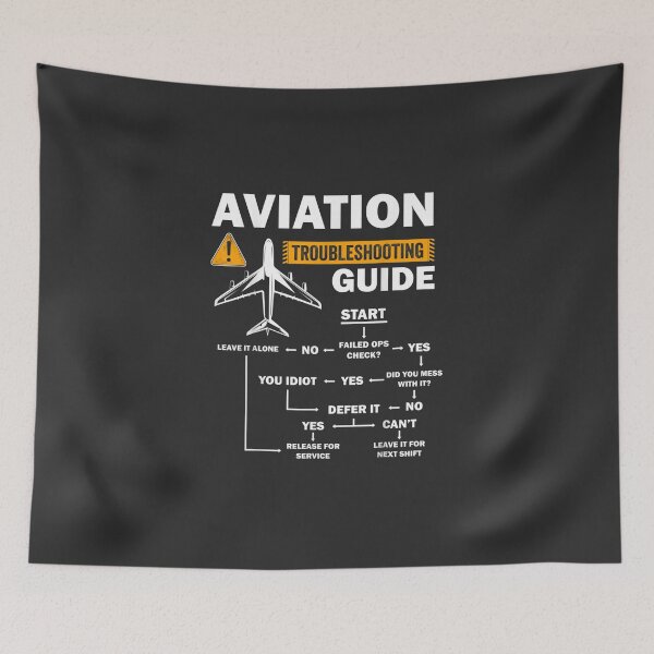 Item preview, Funny Aviation Troubleshooting Guide Gift For Airplane Pilot designed and sold by JeanHillz.