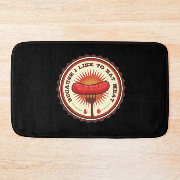 Item preview, Because I Like To Eat Meat Cow Grill BBQ Meme designed and sold by MooonTees.