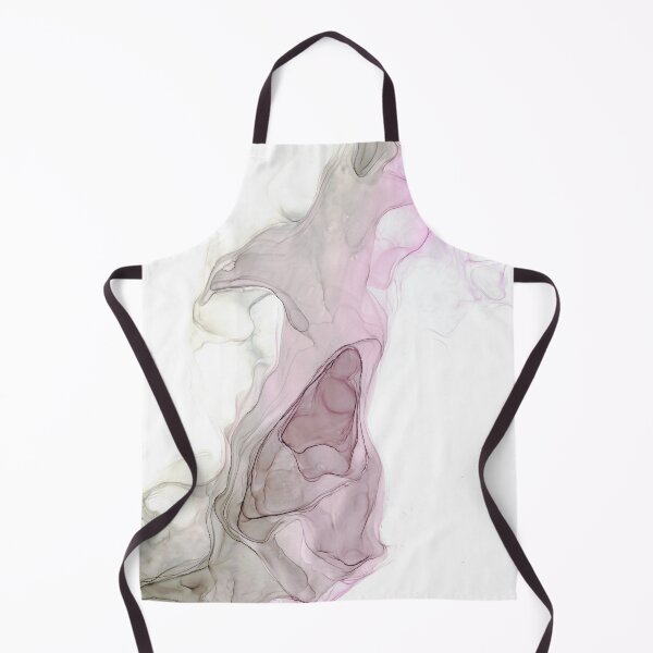 Item preview, Light Pink and Gray Abstract 2121 Alcohol Ink Painting by Herzart designed and sold by herzart.