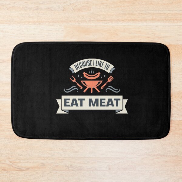 Item preview, Because I Like To Eat Meat Cow Grill BBQ Meme designed and sold by MooonTees.