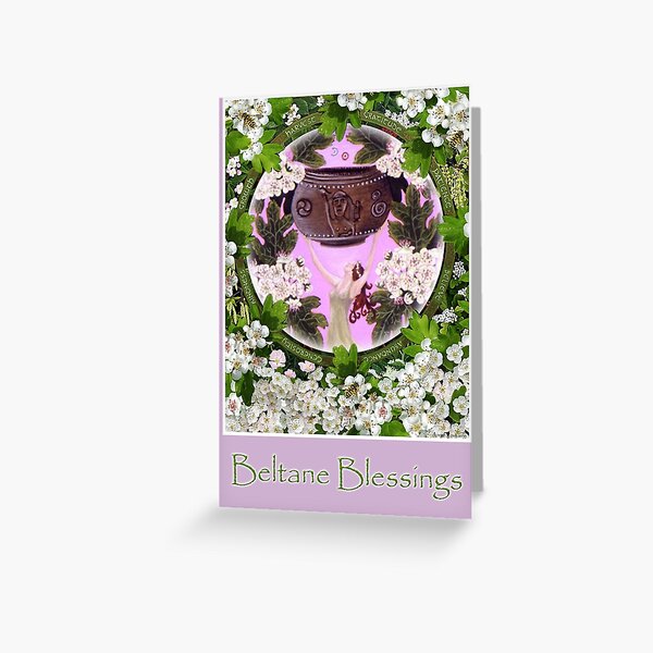 Item preview, Card - Beltane Blessings designed and sold by WildWoodGroves.