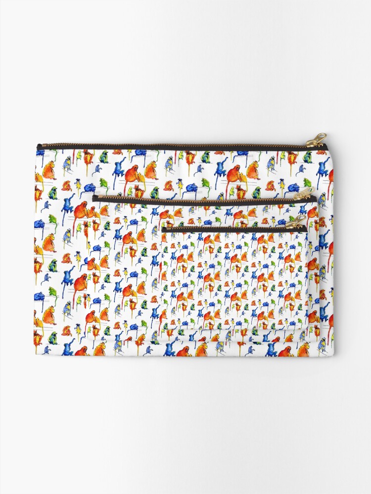 Alternate view of Monkey Troupe Zipper Pouch