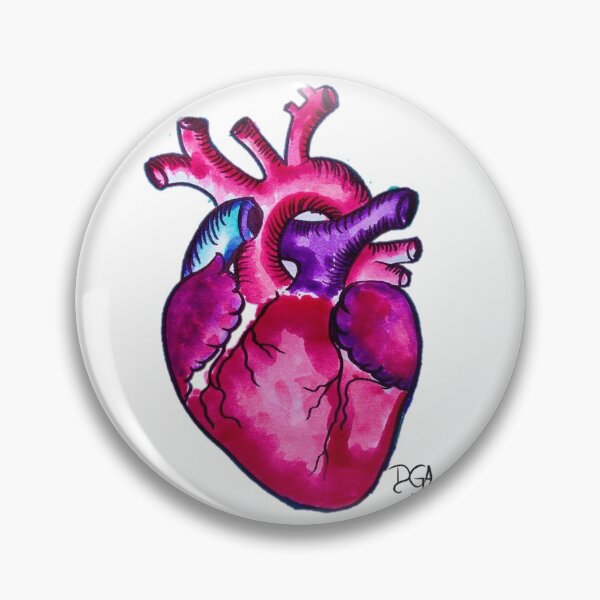 Item preview, pink and purple heart designed and sold by DanielaGaleanoA.