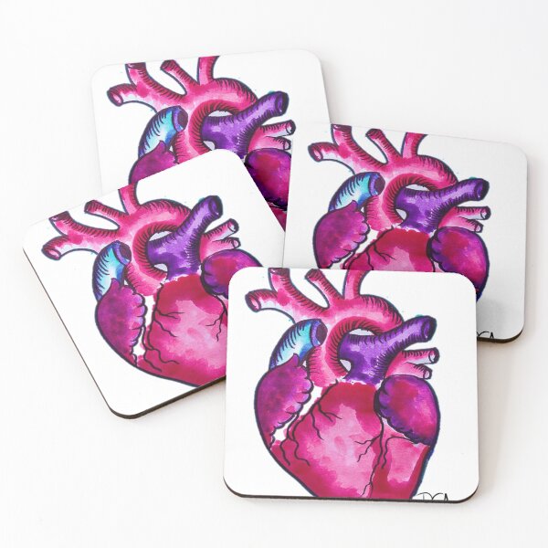 Item preview, pink and purple heart designed and sold by DanielaGaleanoA.