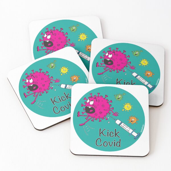 Item preview, Kick Covid designed and sold by dizzycatbiz.