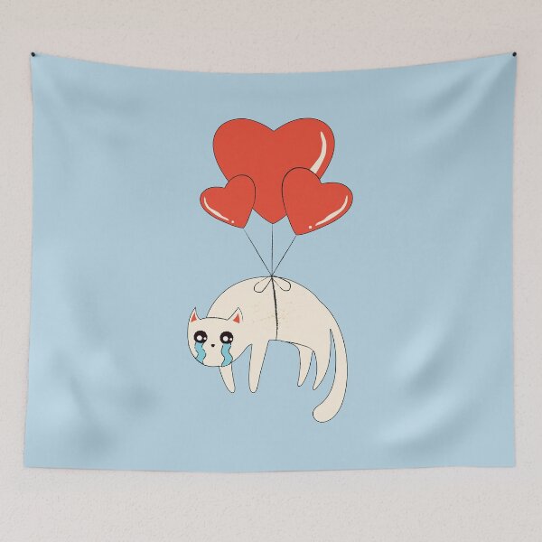 Item preview, Sad flying cat designed and sold by thatsit-itslit.