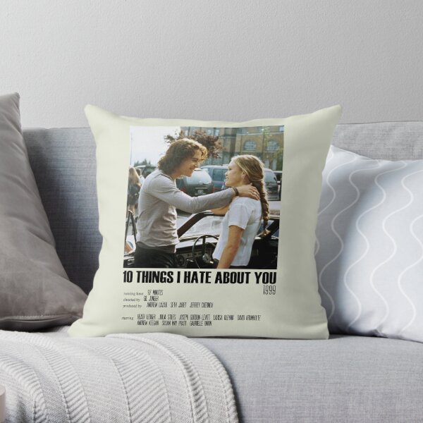 10 Things I Hate About You Alternative Poster Art Movie Large (8) Throw Pillow