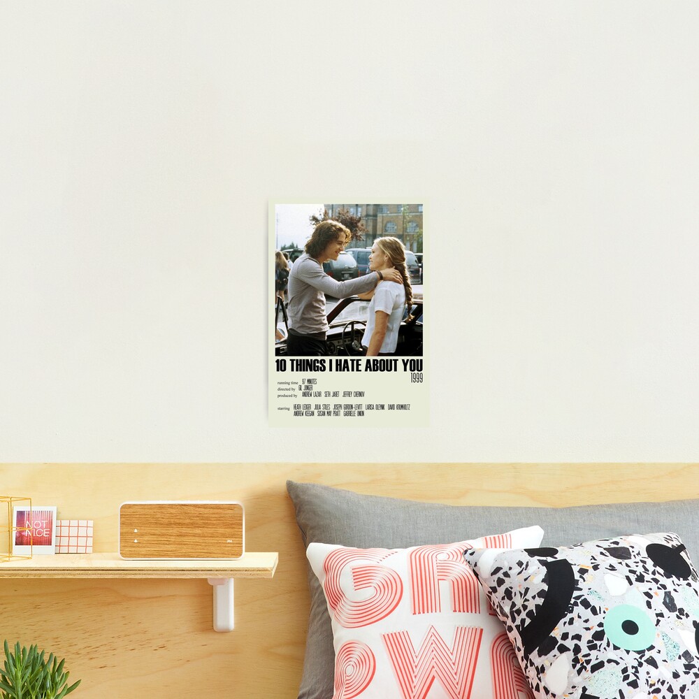 10 Things I Hate About You Alternative Poster Art Movie Large (8) Photographic Print