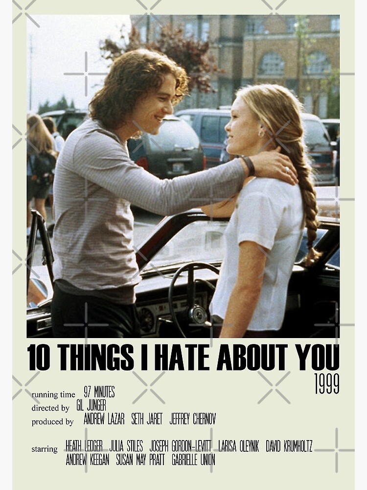 10 Things I Hate About You Alternative Poster Art Movie Large (8) by DesignsByElle